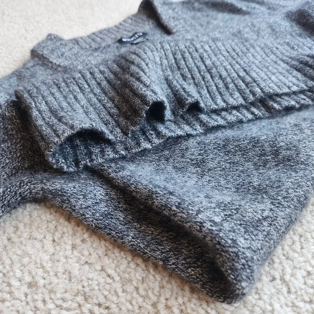 NWOT Athleta Vital V Wool/Cashmere Tunic Sweater Marled Grey - Picture 9 of 12